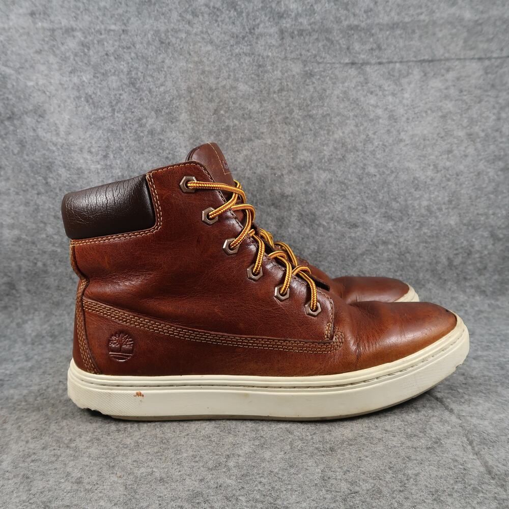 Timberland Shoes Womens 9 Londyn Ankle Sneaker Boot Lace Up Leather Brown 6"